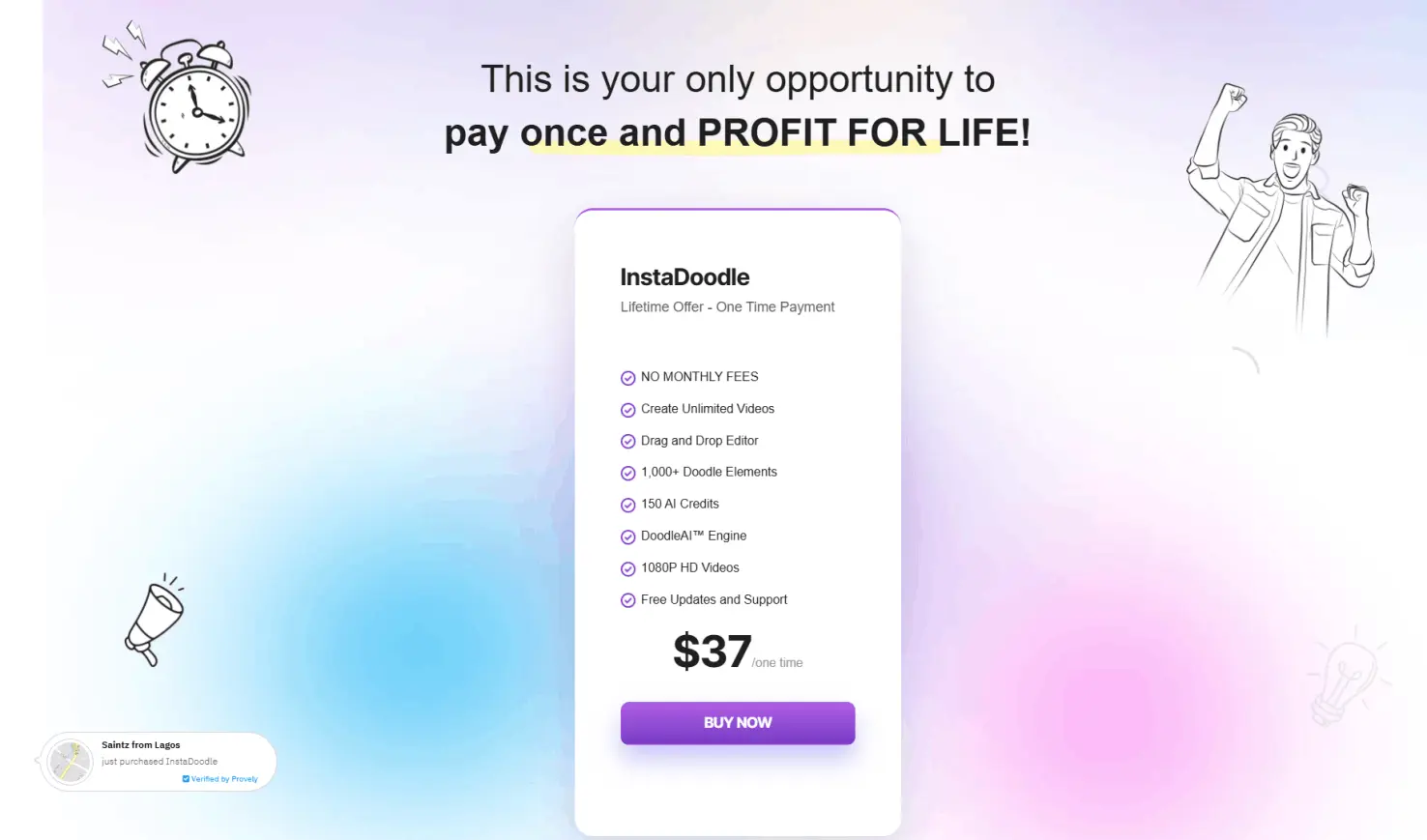 InstaDoodle price